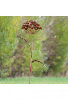 Metallblume "BELLE", Rost, zum Stecken