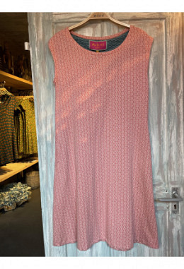 Organic Moshiki Kleid O-147-2 beige-grau