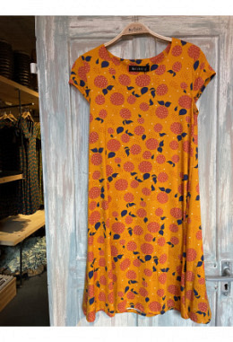 Organic Moshiki Kleid T-142 hortensie-orange