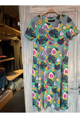 Organic Moshiki Kleid T-104 türkis