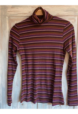 KingLouie 08326 Rollneck Top Rolla Stripe