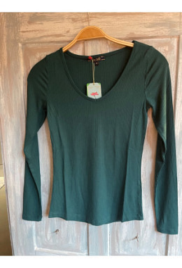 KingLouie 08330 Carice V Top Uni Rib