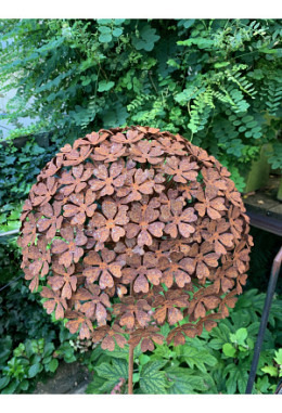 Rostblume Hortensie am Stab, DM 48