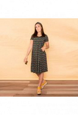 Organic Moshiki Kleid O-145 rudbeckia-orange