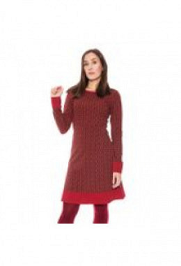 Organic Moshiki Kleid T-137 rot