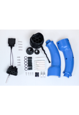 Tesla Typ 2 Stecker mit Befehlstaste