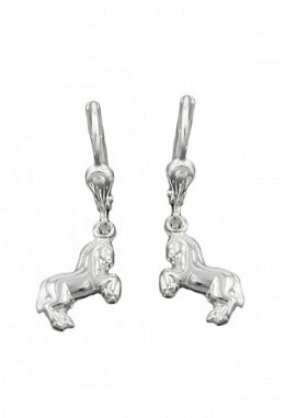Ohrhänger Pferde Silber 925
