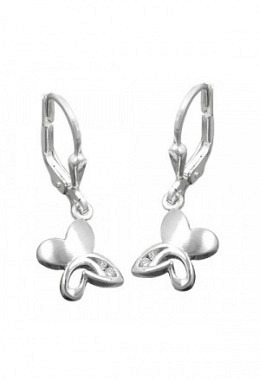Ohrhänger Schmetterling Silber 925
