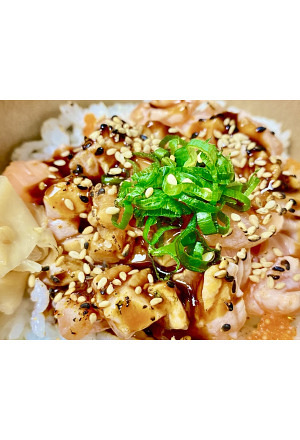 Donburi Aburi Salmon