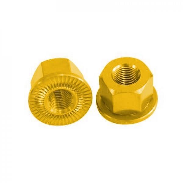 Ecrous 10mm Alu Gold (x2)