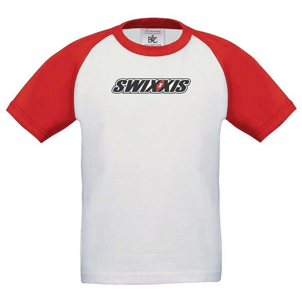 T-Shirt SWIXXIS white/red Kid