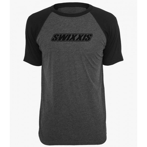 T-Shirt SWIXXIS Grey/Black Adult