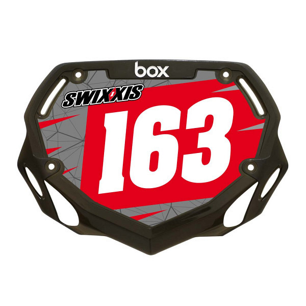 Plaque BOX / SWIXXIS Mini Rouge Perso