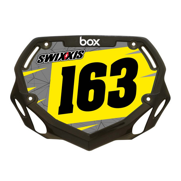 Plaque BOX / SWIXXIS Mini Jaune Perso