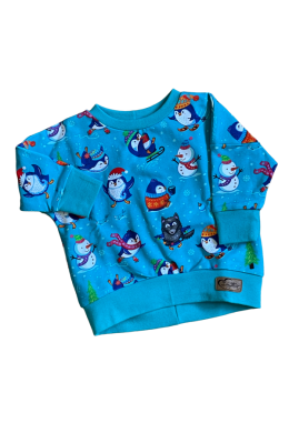 Oversized Pulli Pinguin, Grösse 62