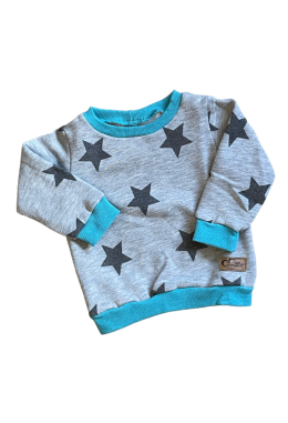 Oversized Pulli Sterne, Grösse 68