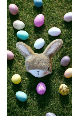 Hase beige mit Nuscheli und / oder Rasselscheibe