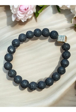 Lava (Basalt) & 925 Silber