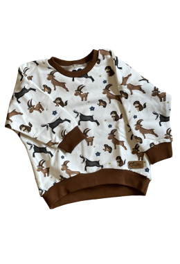 Oversized Pulli Steinbock, Grösse 86