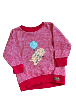 Oversized Pulli fliegender Hund, Grösse 86