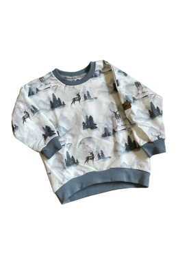 Oversized Pulli Hirsch, Grösse 92