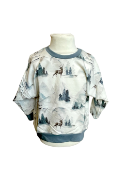 Oversized Pulli Hirsch, Grösse 92