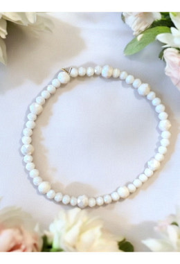 Glasperlen apricot 6mm und 4mm facettiert