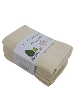 avo+cado Mullwindeln natur 70x70cm - 5 Stk