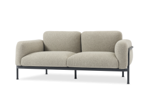 CORAL 2-er Sofa Alu Dove wetterfest