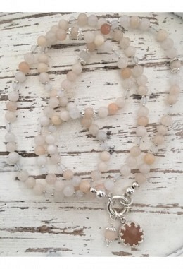 Halskette Aventurin Rosa Lang