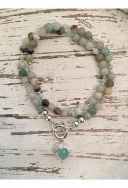 Halskette Amazonit Kurz 2