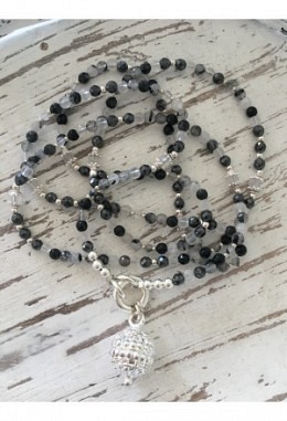 Halskette Turmalin Bergkristall