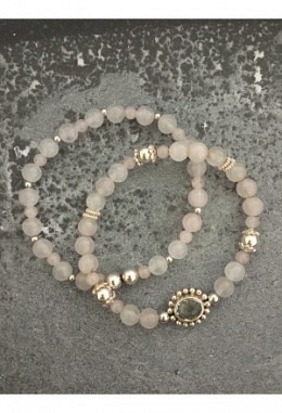 Armband Set Rosenquarz