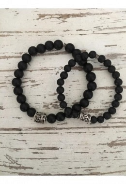 Papa & Sohn Armband Onyx