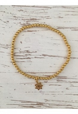 Armband Silber vergoldet mit Blume