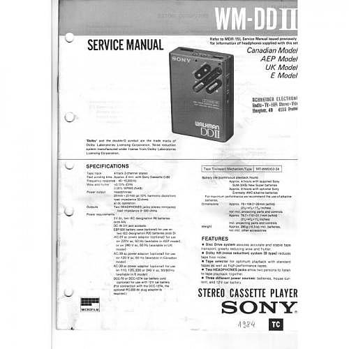 Service-Manual Sony WM-DDII