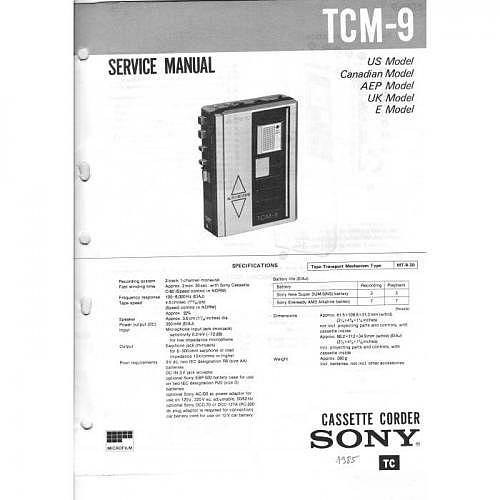 Service-Manual Sony TCM-9