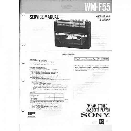 Service-Manual Sony WM-F55