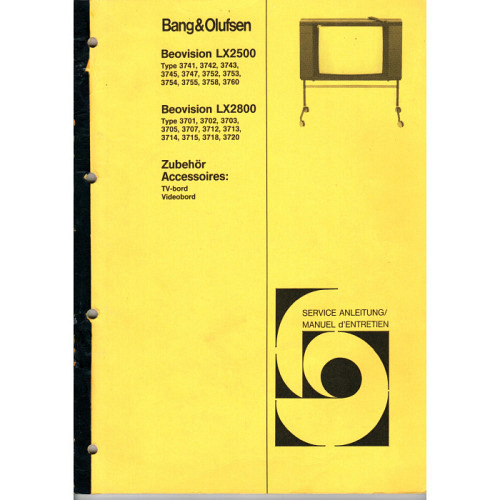 Manual TV Beovision LX2500/LX2800