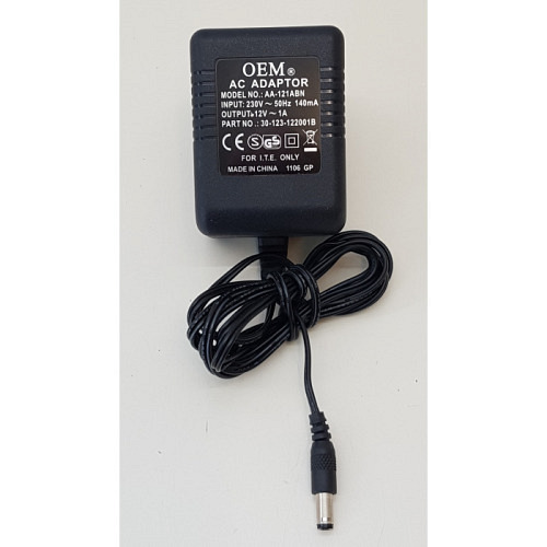 AC  Adapter  12 Vac 1 Amp.