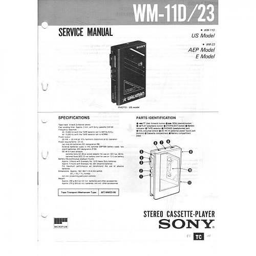 Service-Manual Sony WM-11D/23