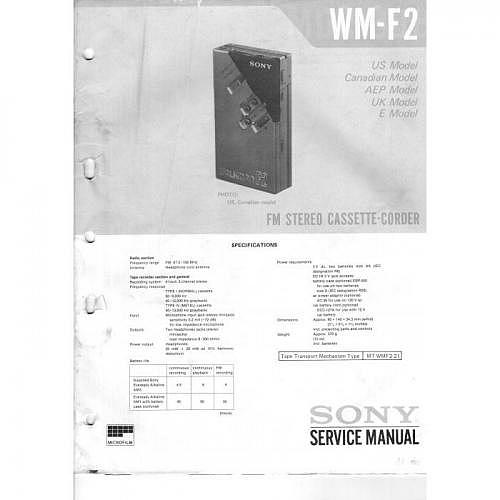 Service-Manual Sony WM-F2
