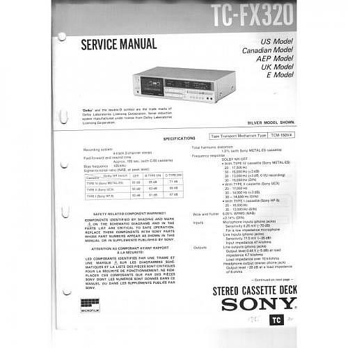 Service-Manual Sony  TC-FX320