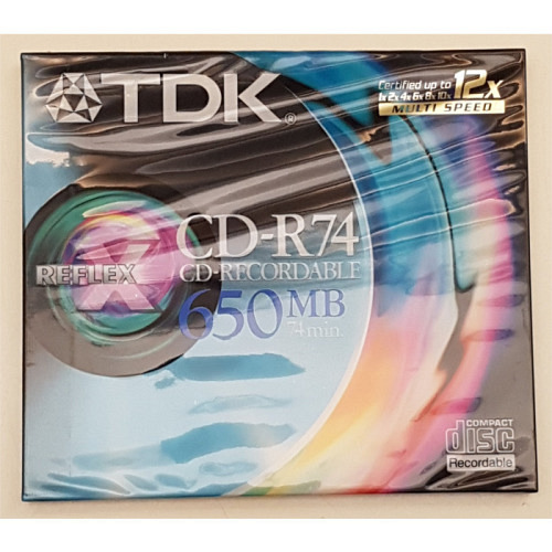 CD-Rom  CDR-74 TDK 650 MB