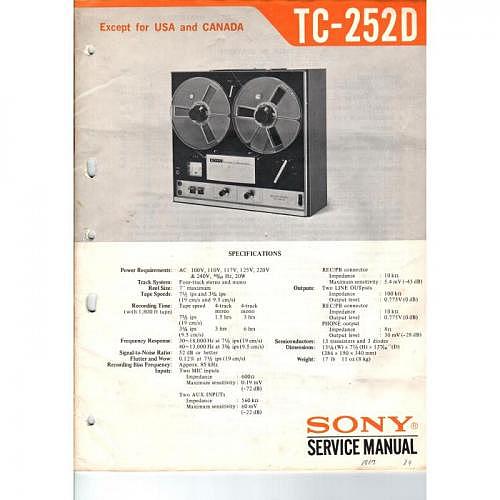 Service-Manual Sony  TC-252D
