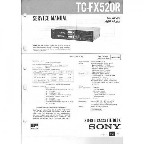 Service-Manual Sony  TX-FX520 R