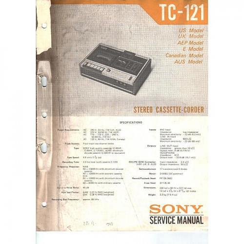 Service-Manual Sony  TC-121