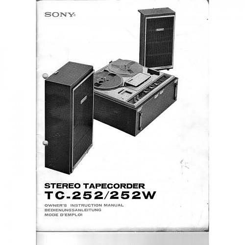 Operating-Manual Sony   TC-252/252W
