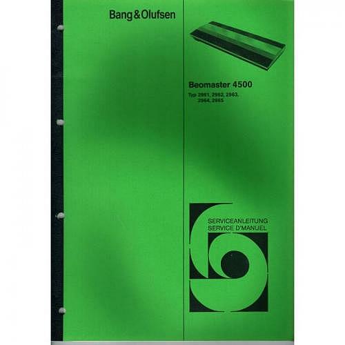 Beomaster 4500 Bang&Olufsen Serviceman..