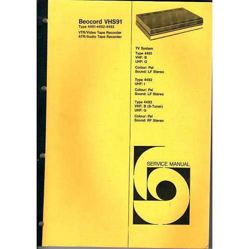 Manual Beocord VHS 91